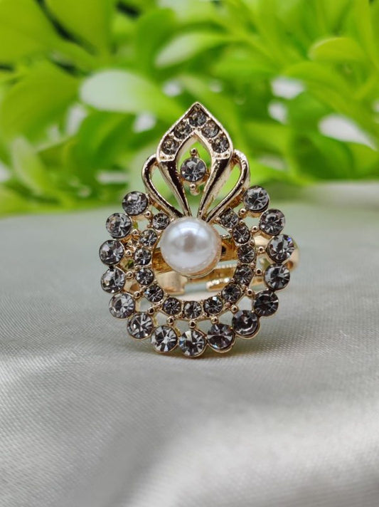 1 Piece Imported Radiant Crystal Blossom Ring – Unmatched Elegance In Every Detail 🌟 | Luxurious Design Ring | Adjustable Ring