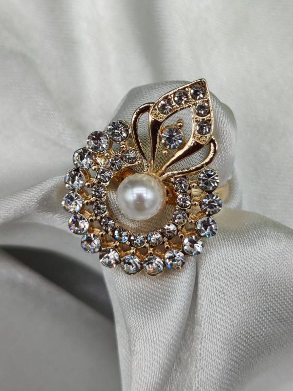 1 Piece Imported Radiant Crystal Blossom Ring – Unmatched Elegance In Every Detail 🌟 | Luxurious Design Ring | Adjustable Ring