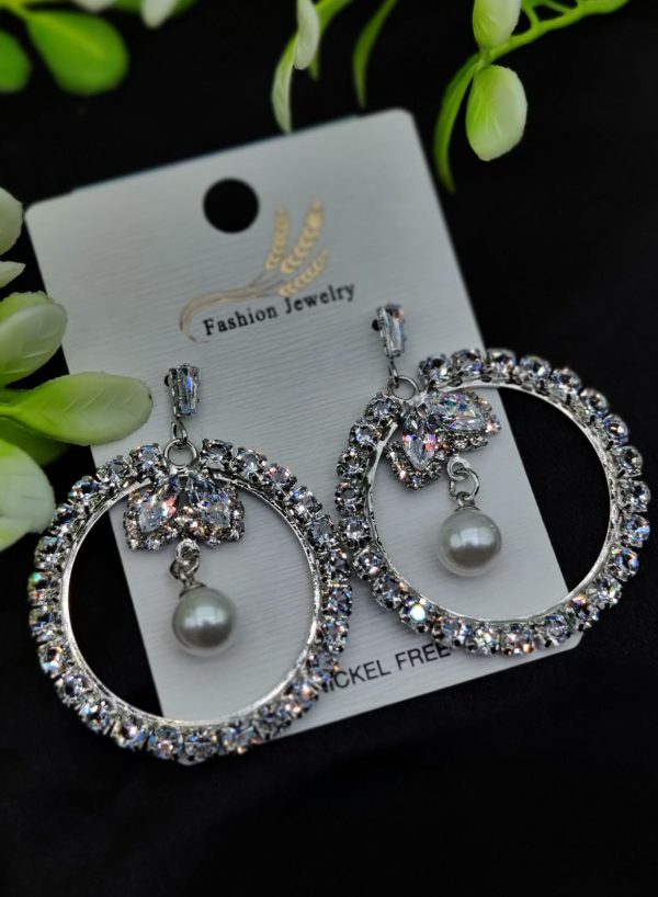 Imported Elegant Starburst Pearl Earrings