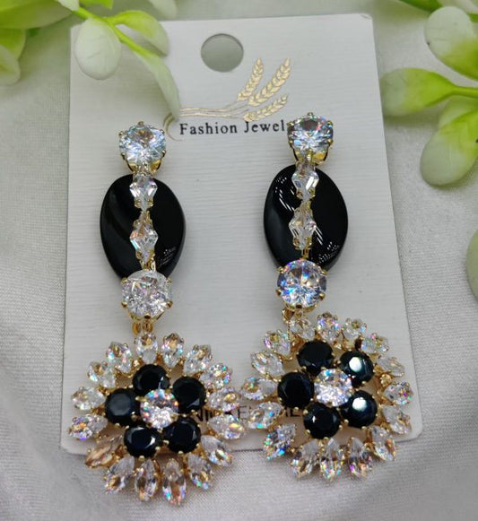 Stylish Crystal Bloom Earrings – Perfect Jewellery Gift