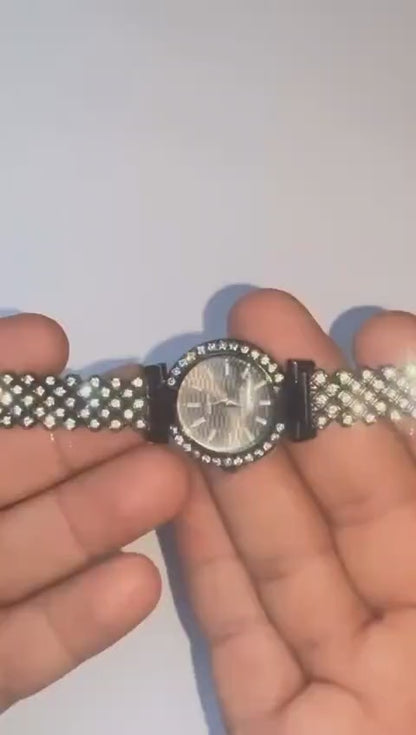 Women’s Analog Watch – Black Stainless Steel Ladies Watch | Premium Quality Fashion Timepiece