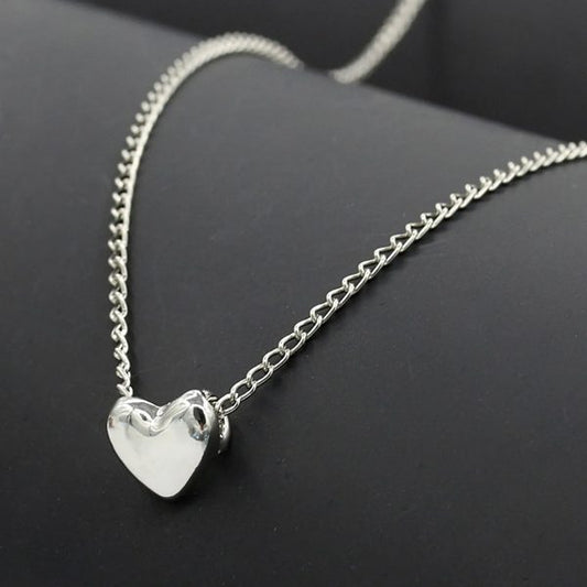 Stainless Steel Heart Shape Necklace |  Love Heart Pendant Necklace