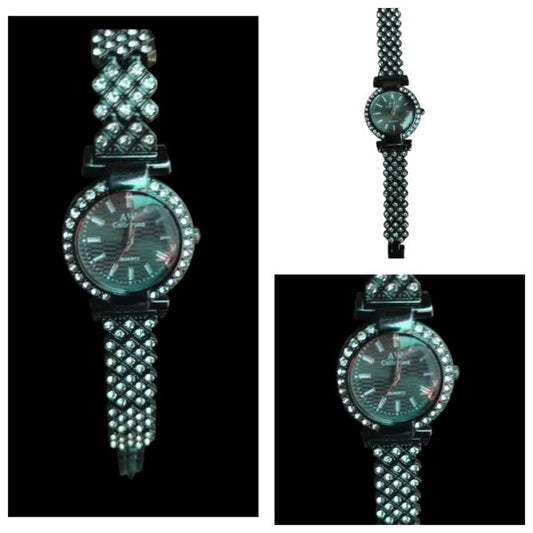 Women’s Analog Watch – Black Stainless Steel Ladies Watch | Premium Quality Fashion Timepiece